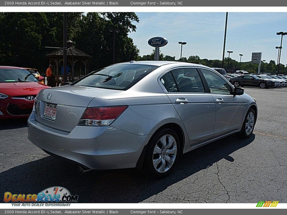 2009 Honda Accord EX-L Sedan Alabaster Silver Metallic / Black Photo #3