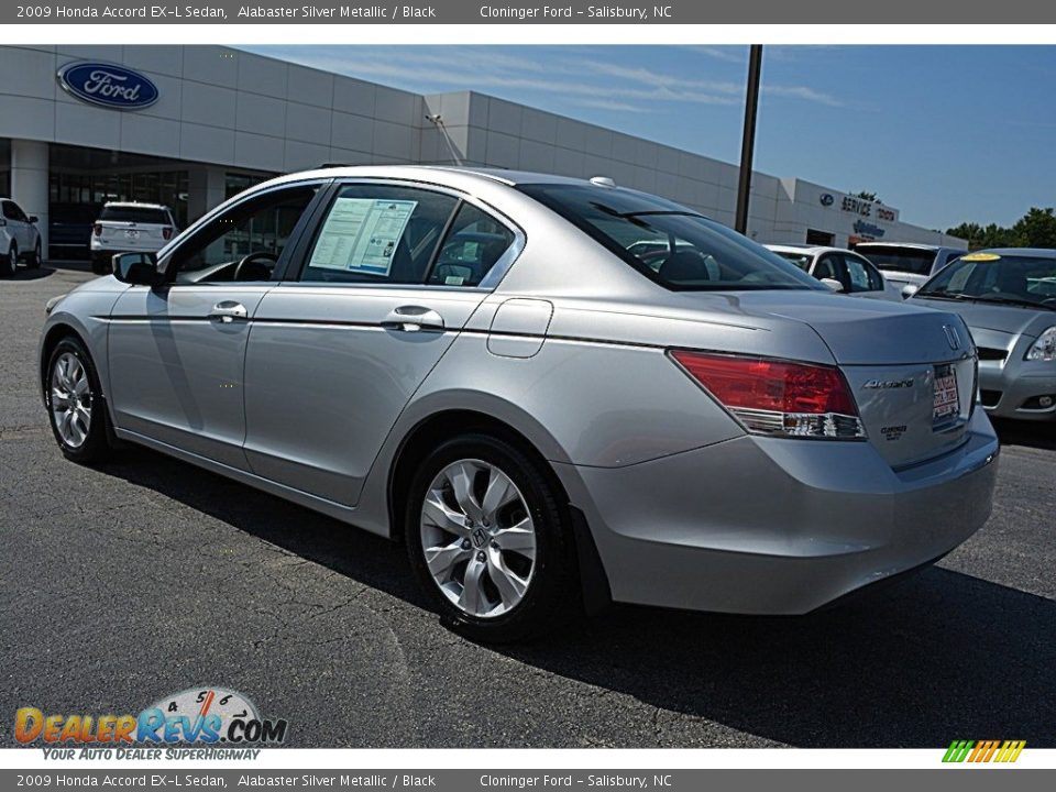 2009 Honda Accord EX-L Sedan Alabaster Silver Metallic / Black Photo #5