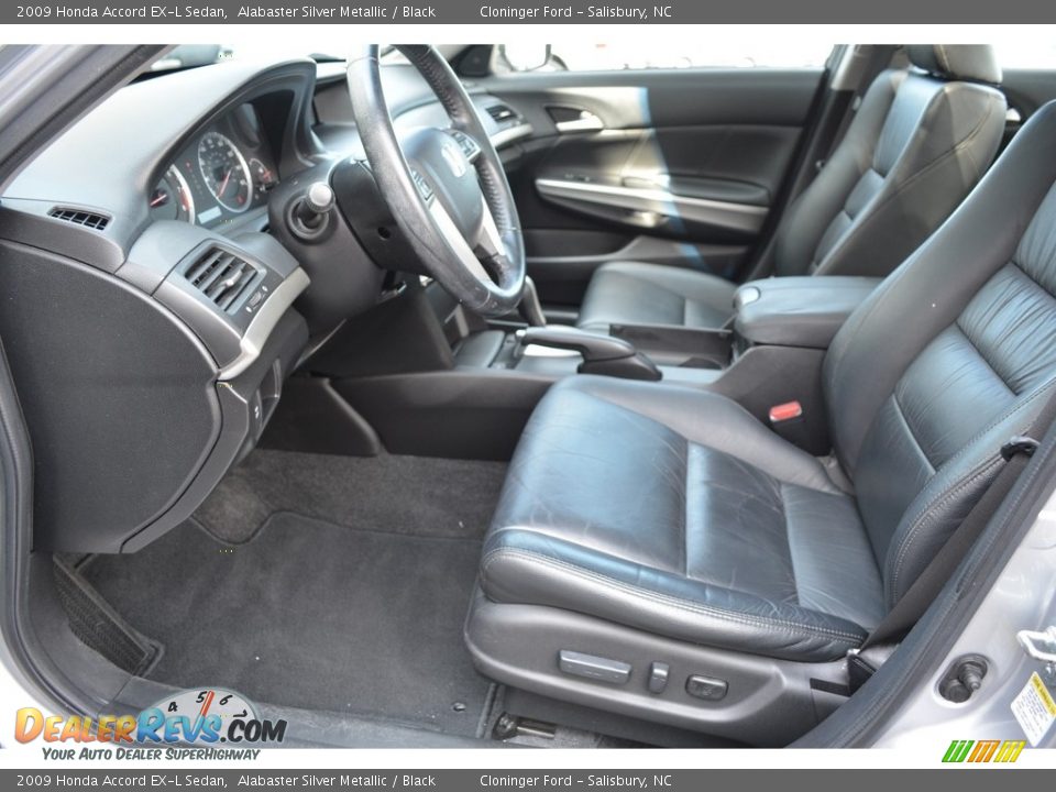 2009 Honda Accord EX-L Sedan Alabaster Silver Metallic / Black Photo #10