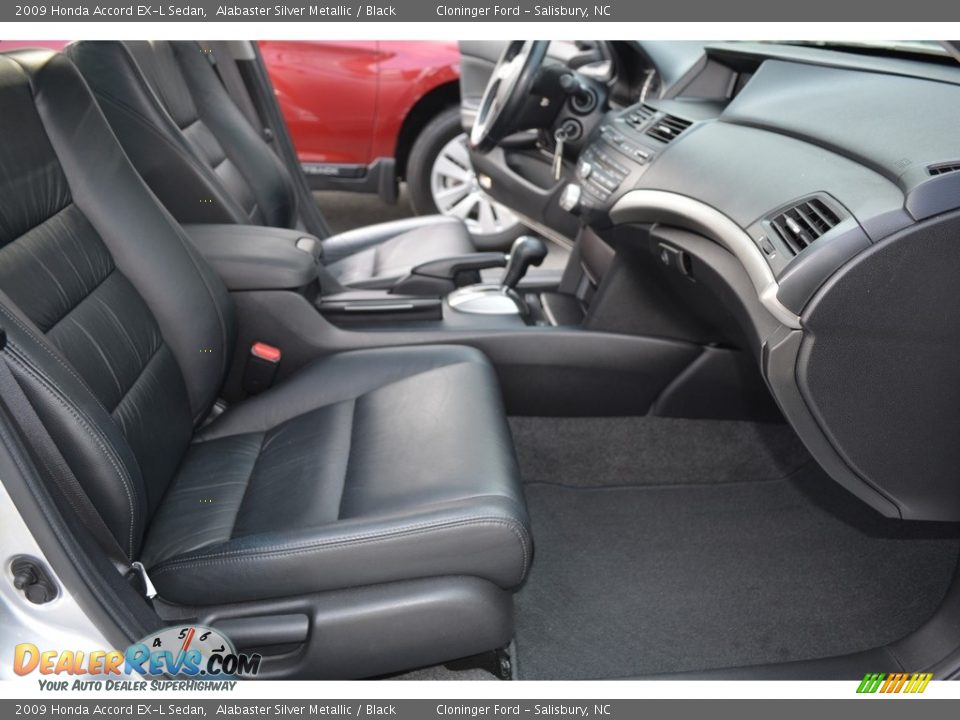 2009 Honda Accord EX-L Sedan Alabaster Silver Metallic / Black Photo #16