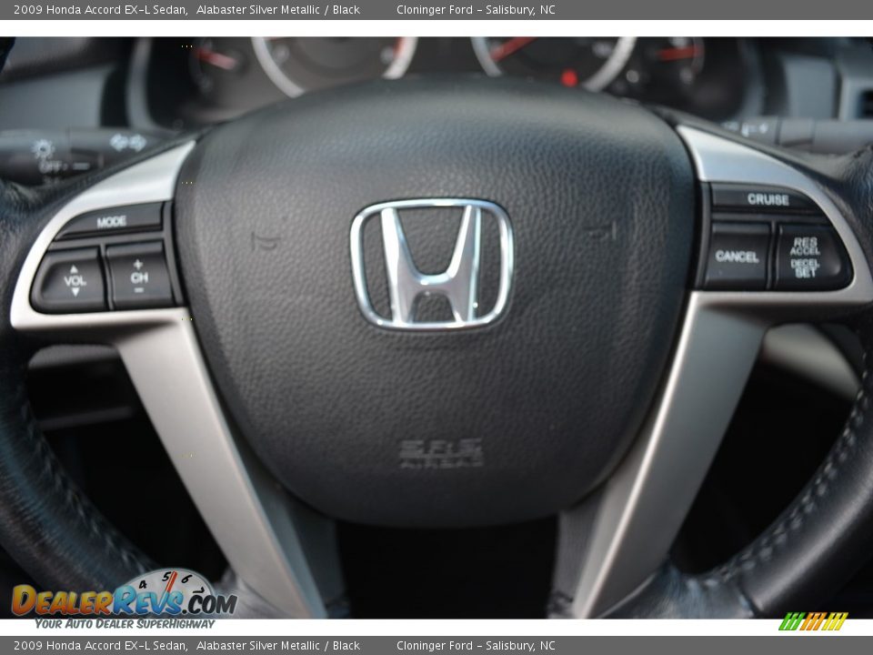 2009 Honda Accord EX-L Sedan Alabaster Silver Metallic / Black Photo #20