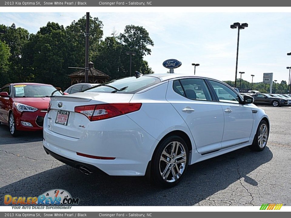 2013 Kia Optima SX Snow White Pearl / Black Photo #3
