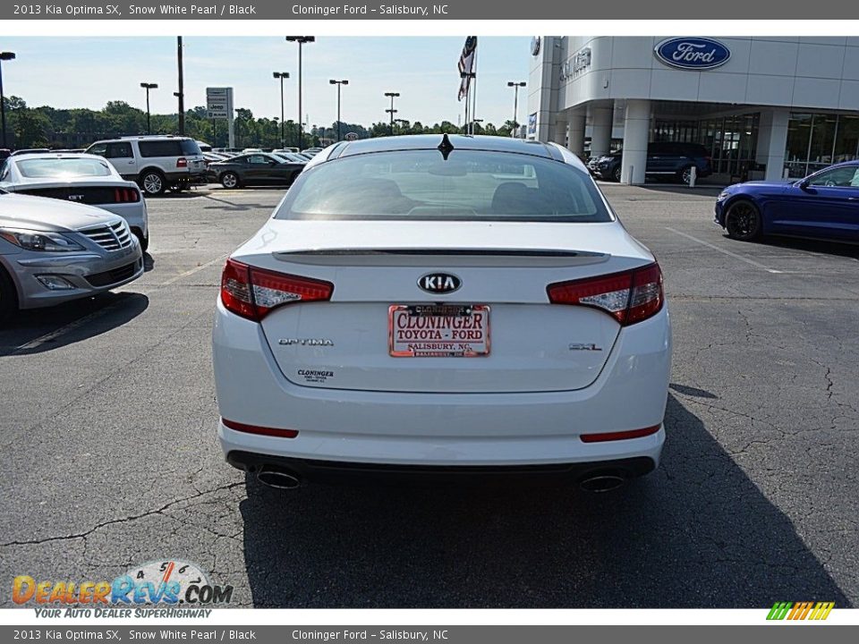 2013 Kia Optima SX Snow White Pearl / Black Photo #4