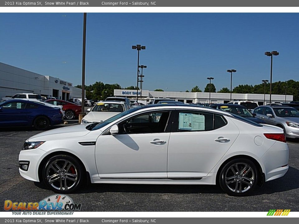 2013 Kia Optima SX Snow White Pearl / Black Photo #6