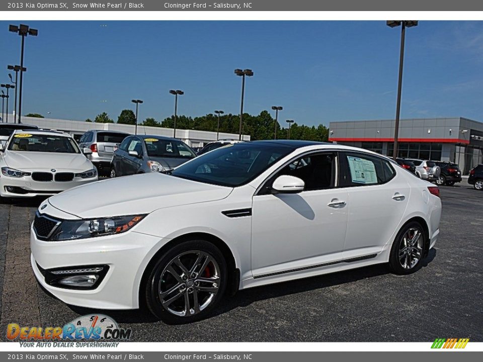 2013 Kia Optima SX Snow White Pearl / Black Photo #7