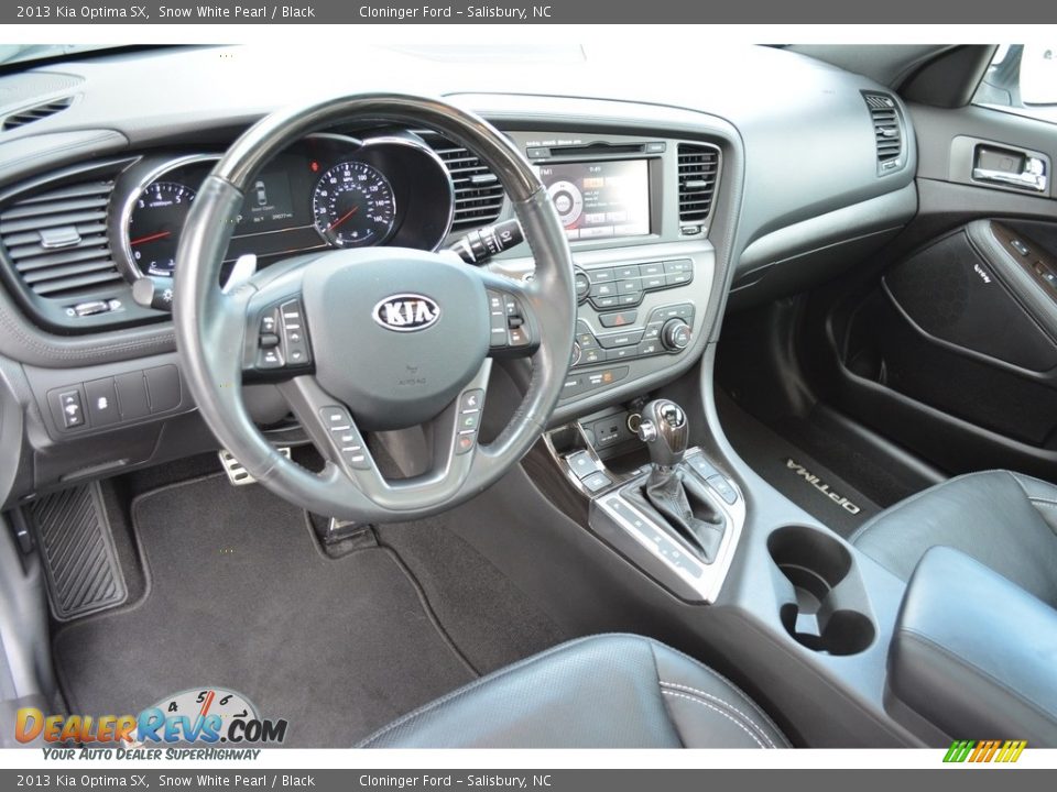 2013 Kia Optima SX Snow White Pearl / Black Photo #11