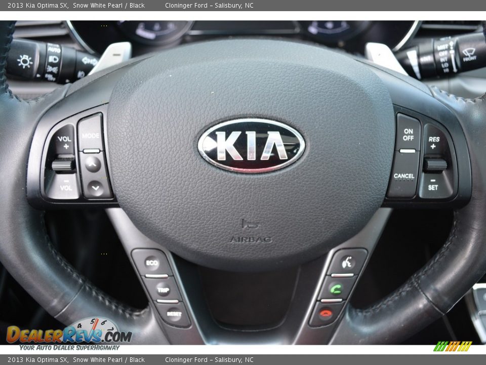 2013 Kia Optima SX Snow White Pearl / Black Photo #23