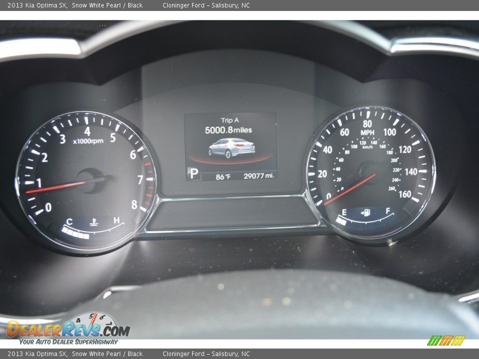 2013 Kia Optima SX Snow White Pearl / Black Photo #24