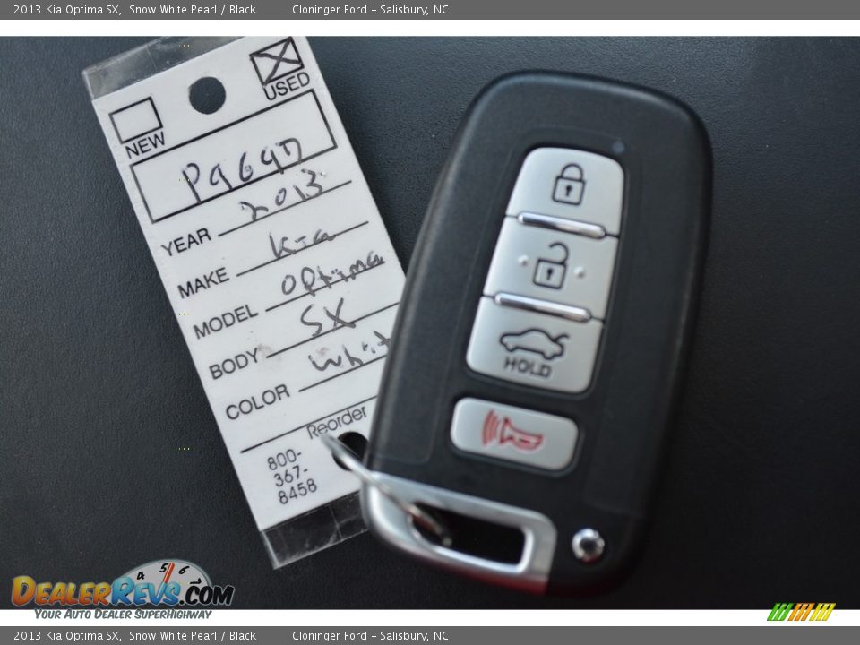 2013 Kia Optima SX Snow White Pearl / Black Photo #28