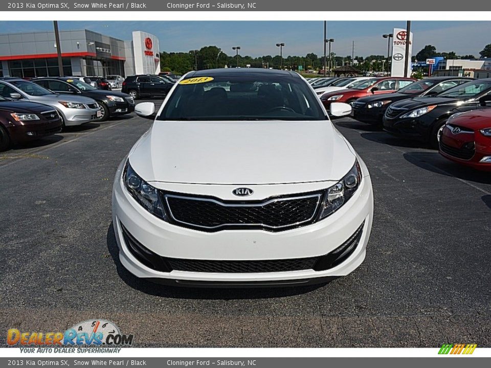 2013 Kia Optima SX Snow White Pearl / Black Photo #29