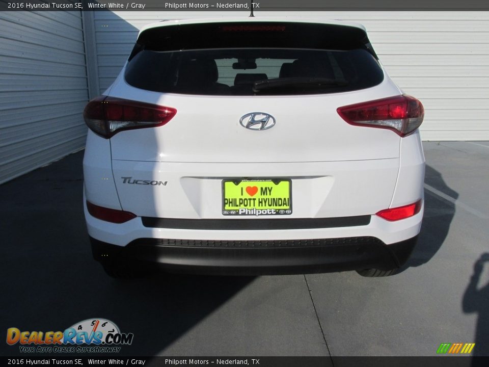 2016 Hyundai Tucson SE Winter White / Gray Photo #5