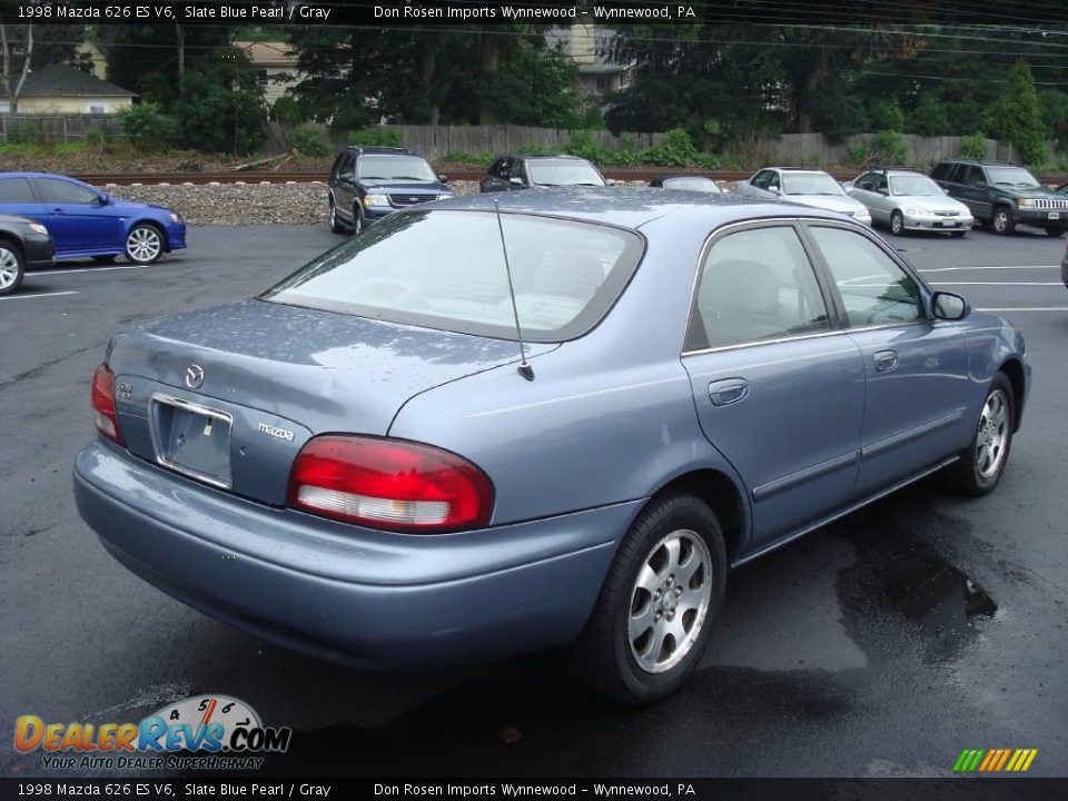 1998 Mazda 626 ES V6 Slate Blue Pearl / Gray Photo #6