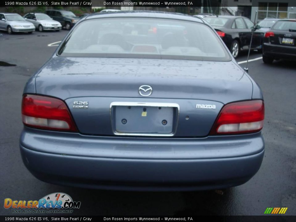 1998 Mazda 626 ES V6 Slate Blue Pearl / Gray Photo #7
