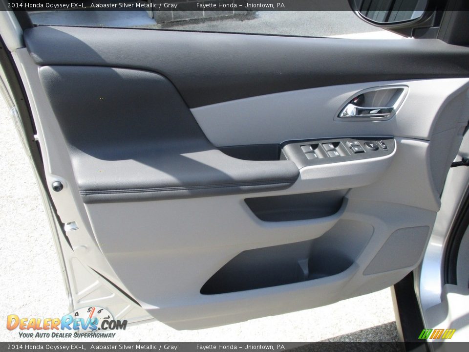 2014 Honda Odyssey EX-L Alabaster Silver Metallic / Gray Photo #6