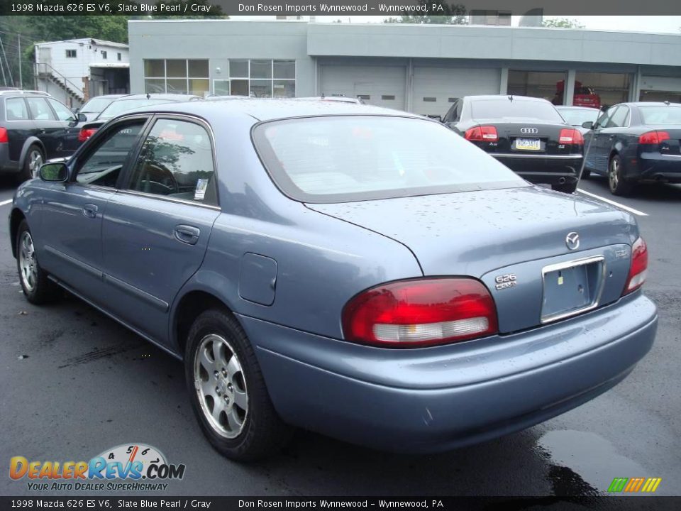 1998 Mazda 626 ES V6 Slate Blue Pearl / Gray Photo #8