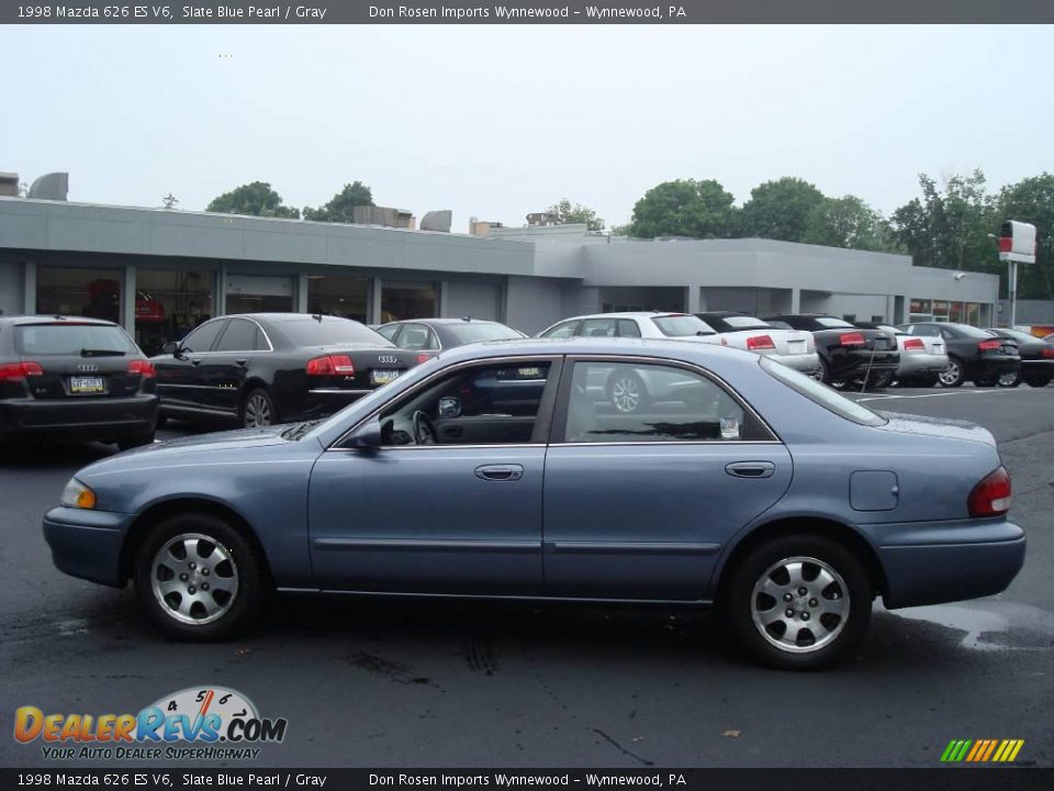 1998 Mazda 626 ES V6 Slate Blue Pearl / Gray Photo #9