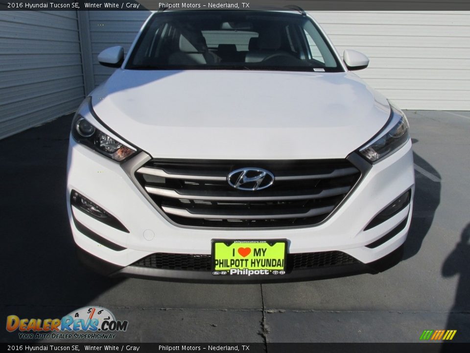 2016 Hyundai Tucson SE Winter White / Gray Photo #8