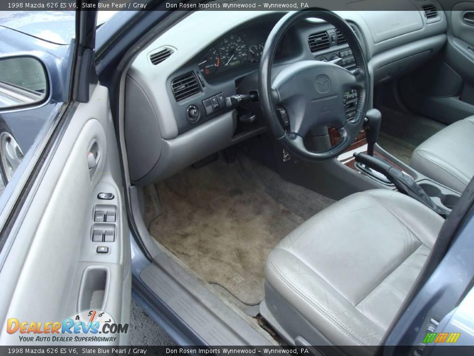 1998 Mazda 626 ES V6 Slate Blue Pearl / Gray Photo #11
