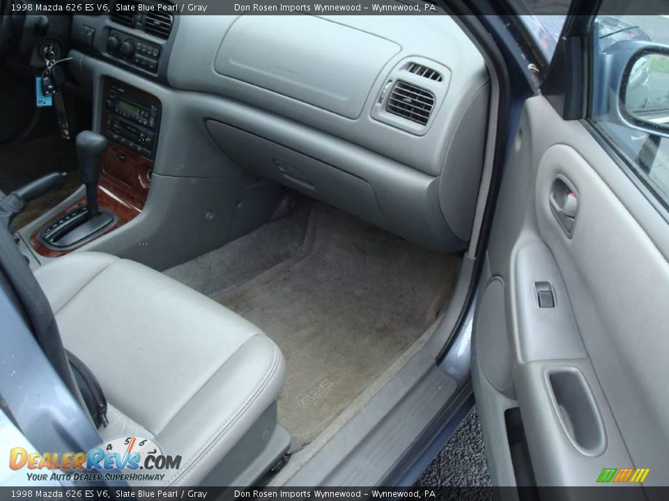 1998 Mazda 626 ES V6 Slate Blue Pearl / Gray Photo #14