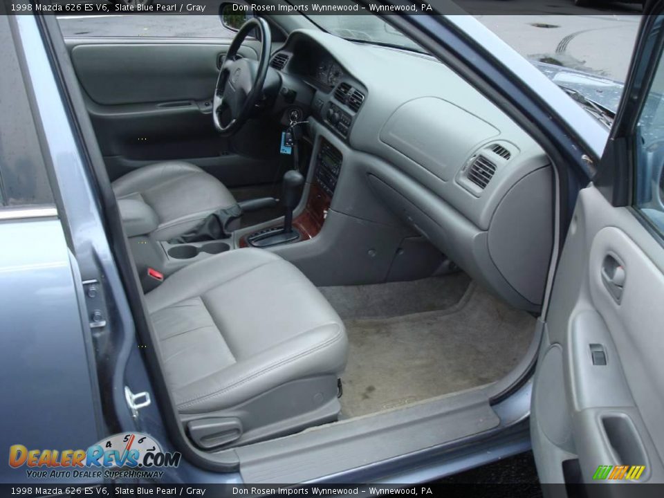 1998 Mazda 626 ES V6 Slate Blue Pearl / Gray Photo #16
