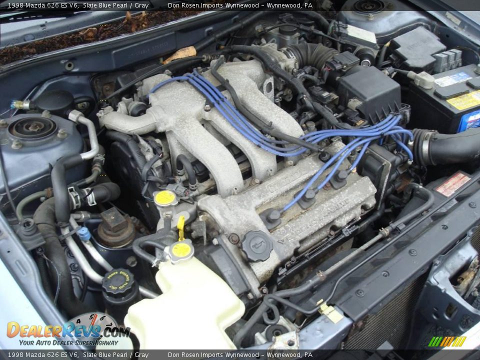 1998 Mazda 626 ES V6 Slate Blue Pearl / Gray Photo #21