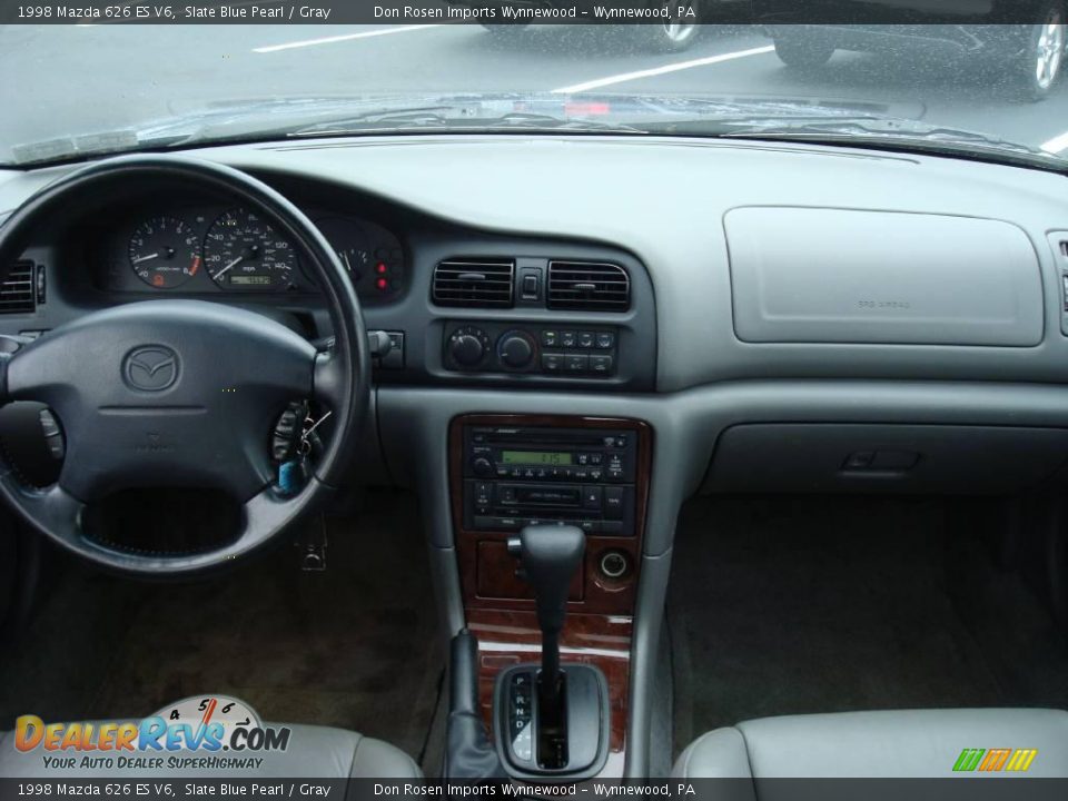 1998 Mazda 626 ES V6 Slate Blue Pearl / Gray Photo #27