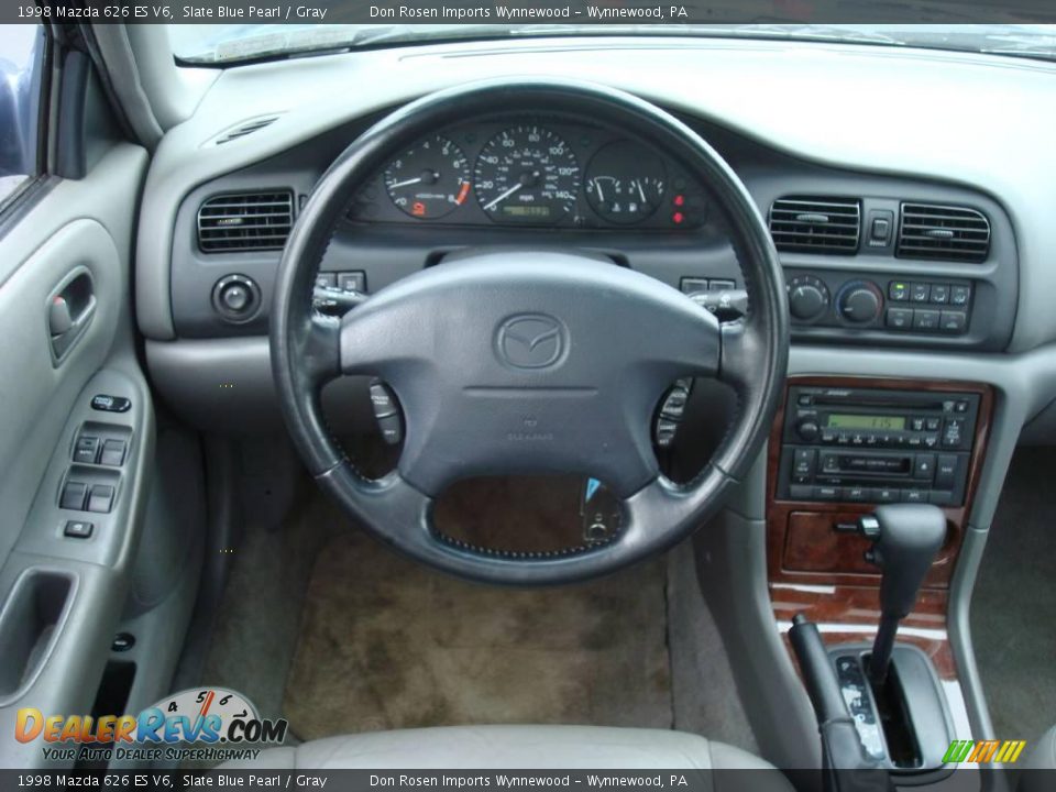 1998 Mazda 626 ES V6 Slate Blue Pearl / Gray Photo #28