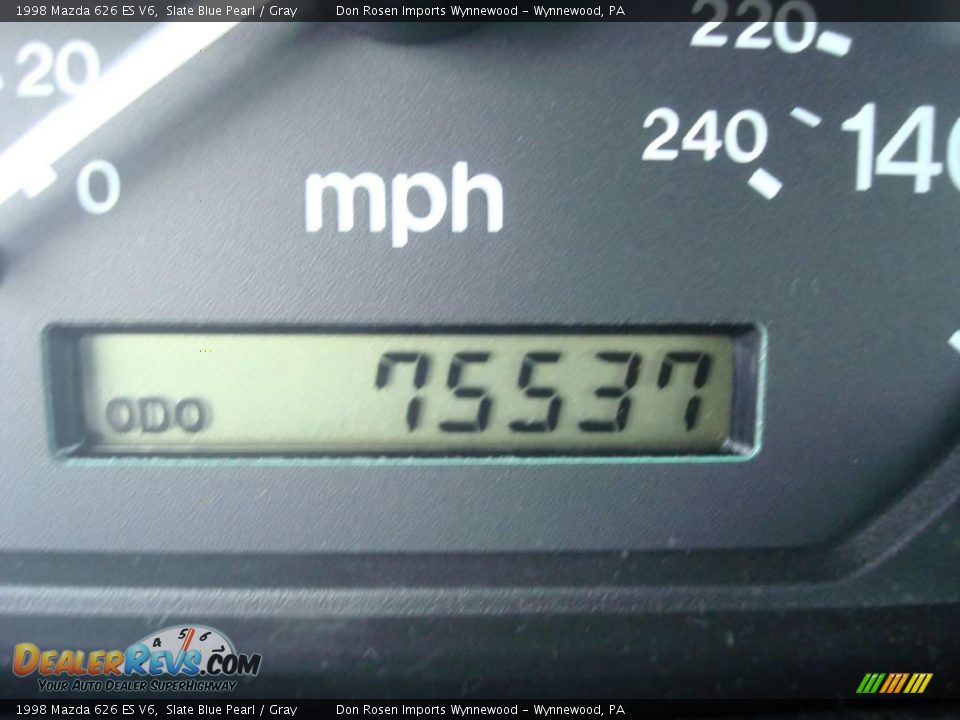 1998 Mazda 626 ES V6 Slate Blue Pearl / Gray Photo #33