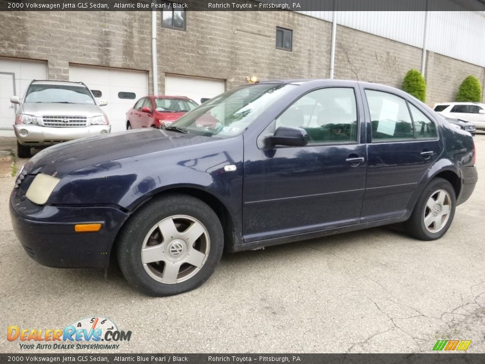 2000 Volkswagen Jetta GLS Sedan Atlantic Blue Pearl / Black Photo #16