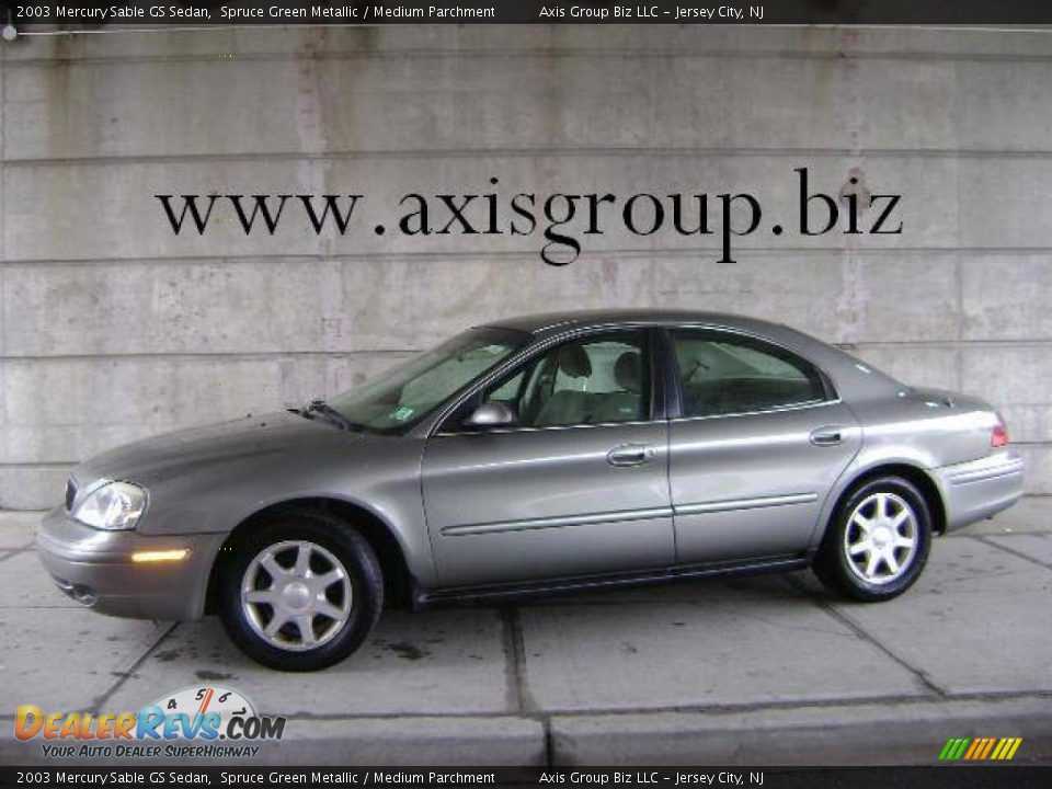 2003 Mercury Sable GS Sedan Spruce Green Metallic / Medium Parchment Photo #1