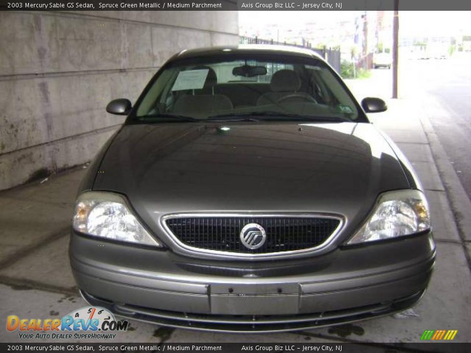2003 Mercury Sable GS Sedan Spruce Green Metallic / Medium Parchment Photo #3