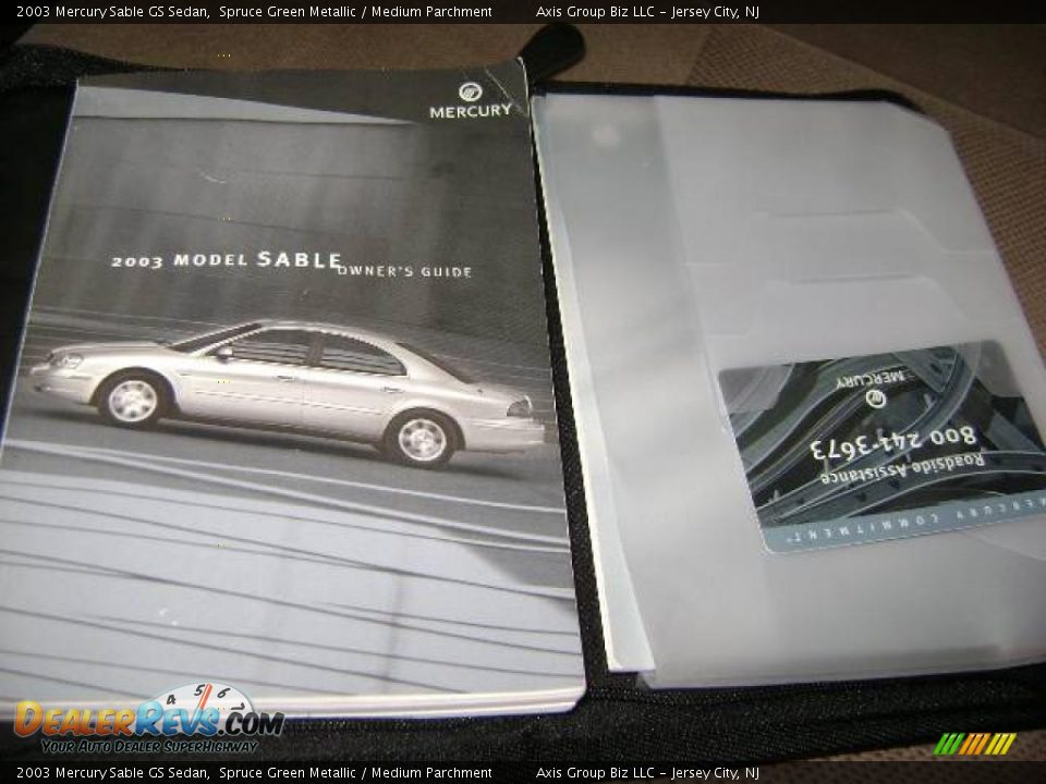 2003 Mercury Sable GS Sedan Spruce Green Metallic / Medium Parchment Photo #11
