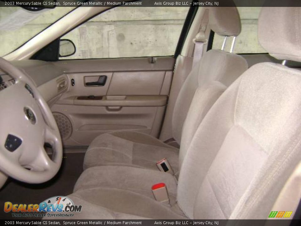2003 Mercury Sable GS Sedan Spruce Green Metallic / Medium Parchment Photo #12