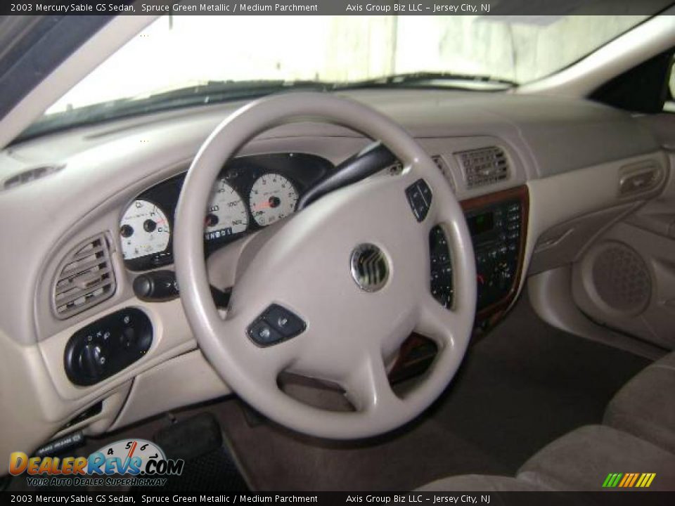 2003 Mercury Sable GS Sedan Spruce Green Metallic / Medium Parchment Photo #13