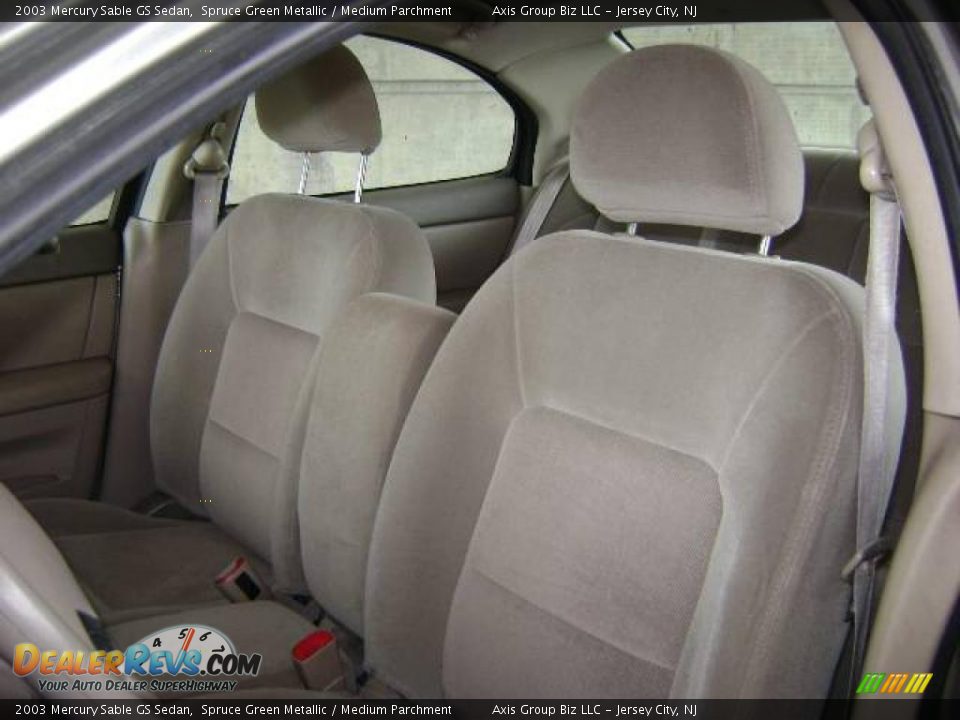 2003 Mercury Sable GS Sedan Spruce Green Metallic / Medium Parchment Photo #16