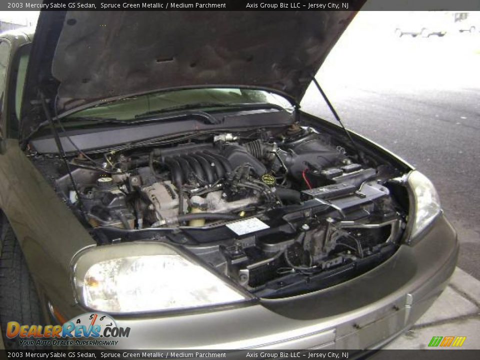 2003 Mercury Sable GS Sedan Spruce Green Metallic / Medium Parchment Photo #18