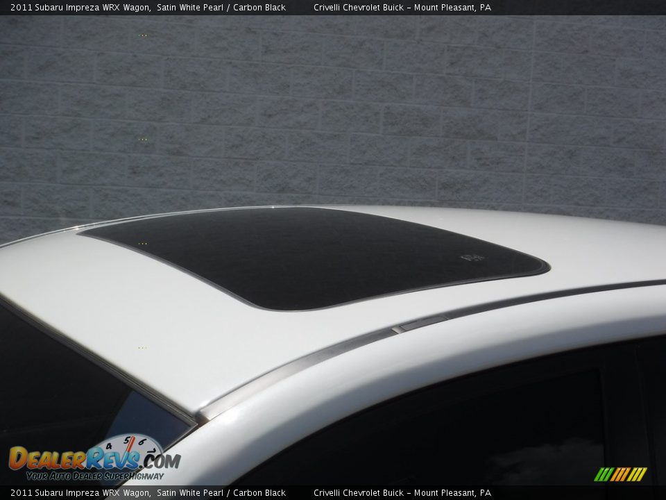 2011 Subaru Impreza WRX Wagon Satin White Pearl / Carbon Black Photo #3
