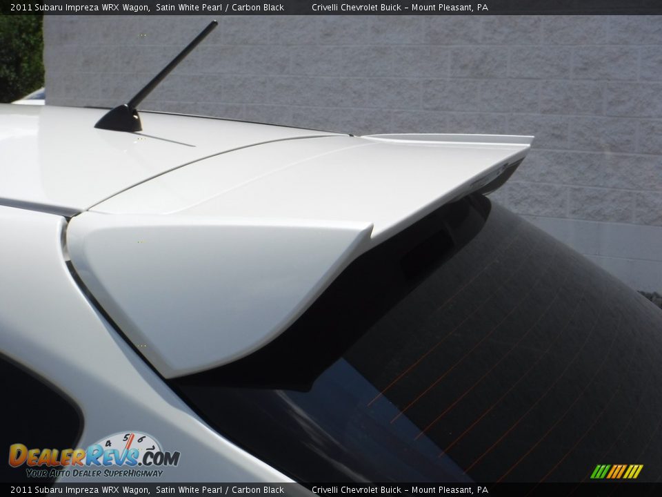 2011 Subaru Impreza WRX Wagon Satin White Pearl / Carbon Black Photo #4