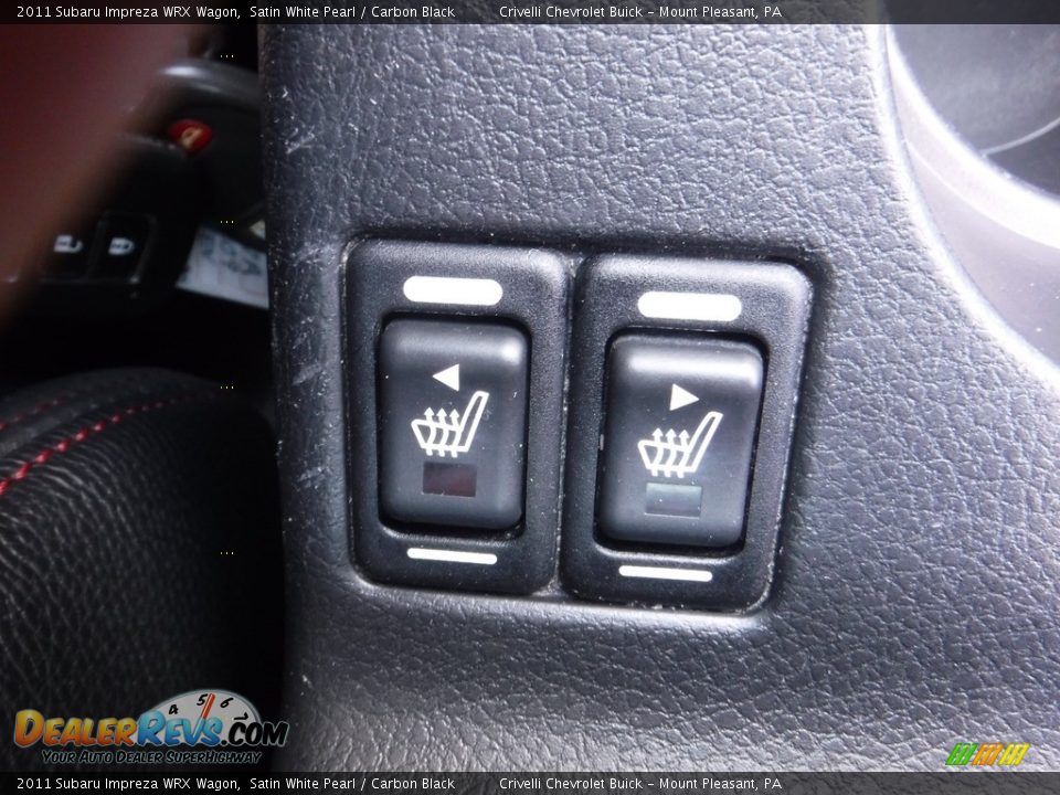 2011 Subaru Impreza WRX Wagon Satin White Pearl / Carbon Black Photo #22