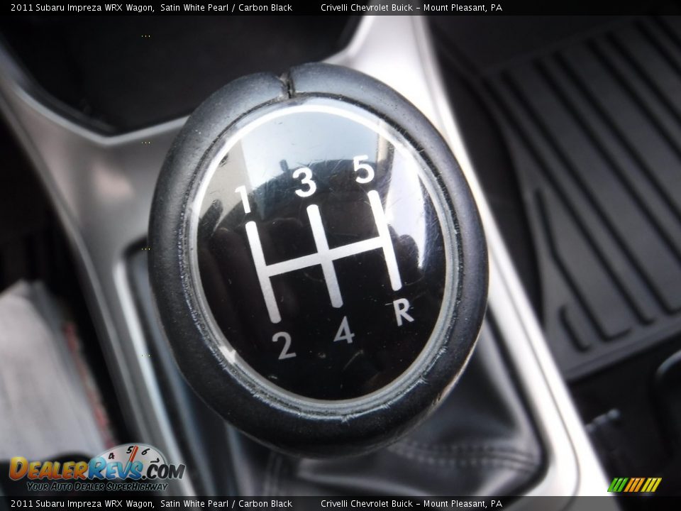 2011 Subaru Impreza WRX Wagon Satin White Pearl / Carbon Black Photo #24