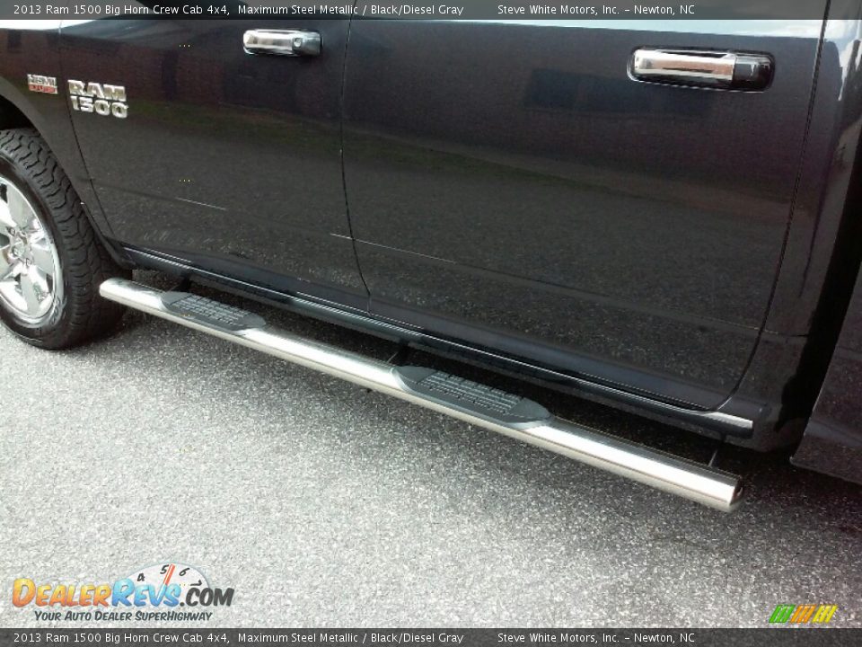 2013 Ram 1500 Big Horn Crew Cab 4x4 Maximum Steel Metallic / Black/Diesel Gray Photo #10