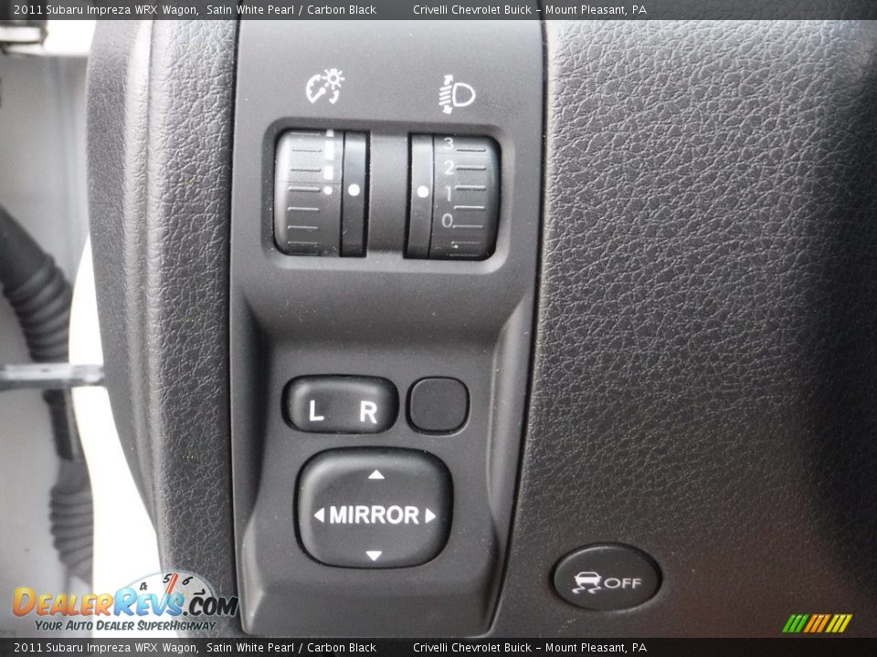 2011 Subaru Impreza WRX Wagon Satin White Pearl / Carbon Black Photo #32