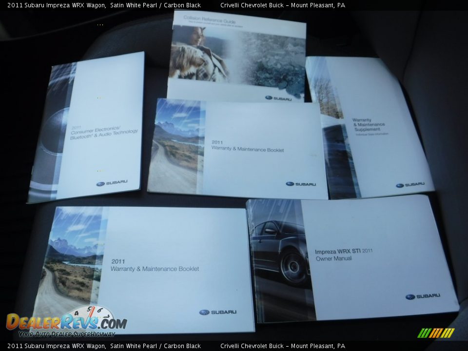 2011 Subaru Impreza WRX Wagon Satin White Pearl / Carbon Black Photo #36