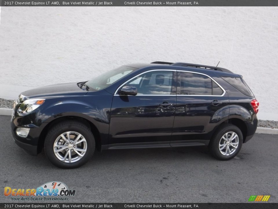 2017 Chevrolet Equinox LT AWD Blue Velvet Metallic / Jet Black Photo #2