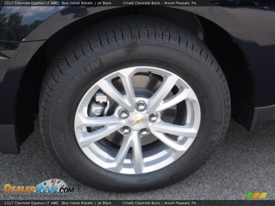 2017 Chevrolet Equinox LT AWD Blue Velvet Metallic / Jet Black Photo #3