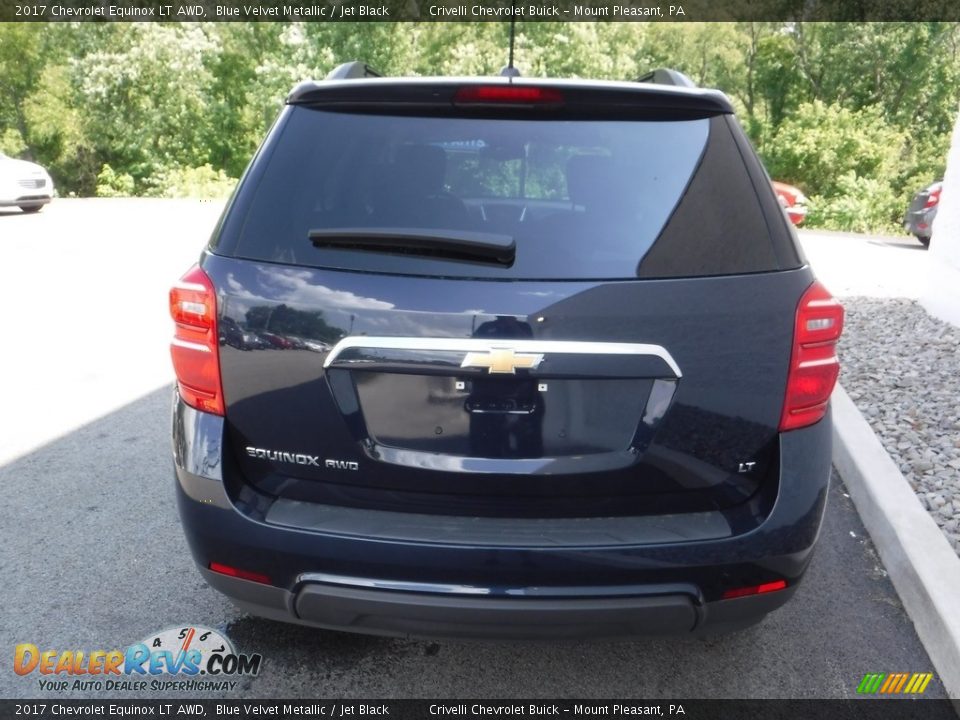 2017 Chevrolet Equinox LT AWD Blue Velvet Metallic / Jet Black Photo #7