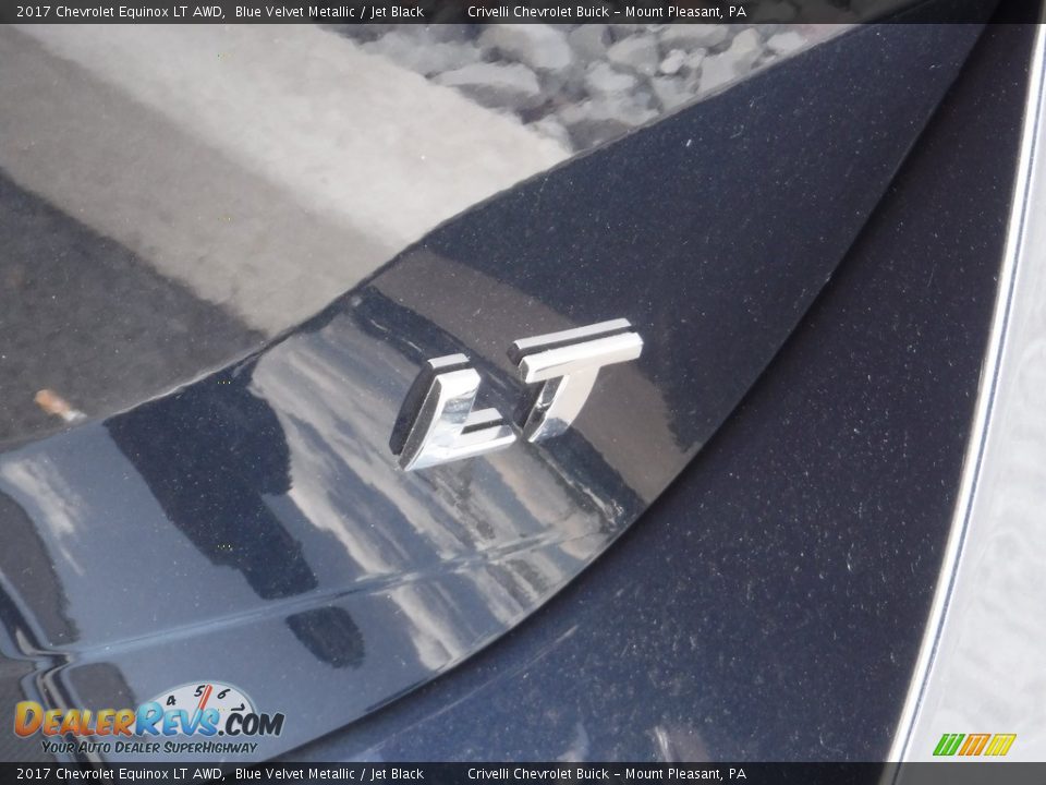 2017 Chevrolet Equinox LT AWD Blue Velvet Metallic / Jet Black Photo #8