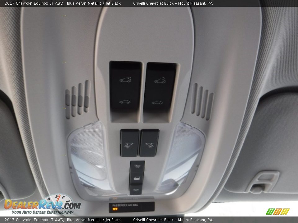 2017 Chevrolet Equinox LT AWD Blue Velvet Metallic / Jet Black Photo #14