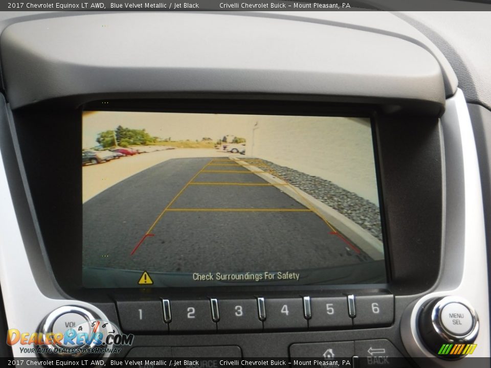 2017 Chevrolet Equinox LT AWD Blue Velvet Metallic / Jet Black Photo #17
