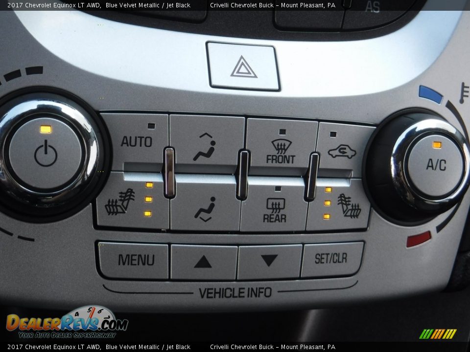 2017 Chevrolet Equinox LT AWD Blue Velvet Metallic / Jet Black Photo #18